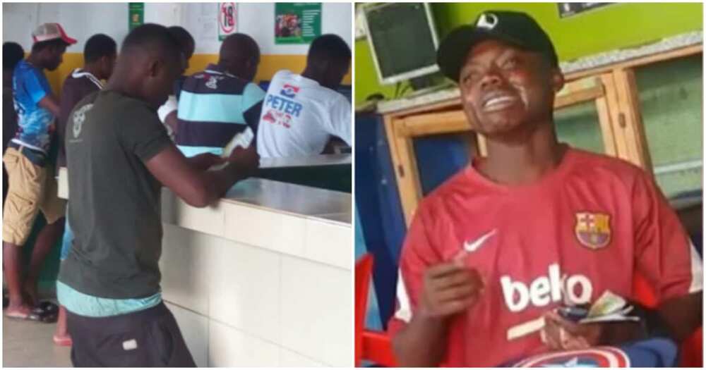 Man in tears, lost bet of N11, 800, building items, sports bet