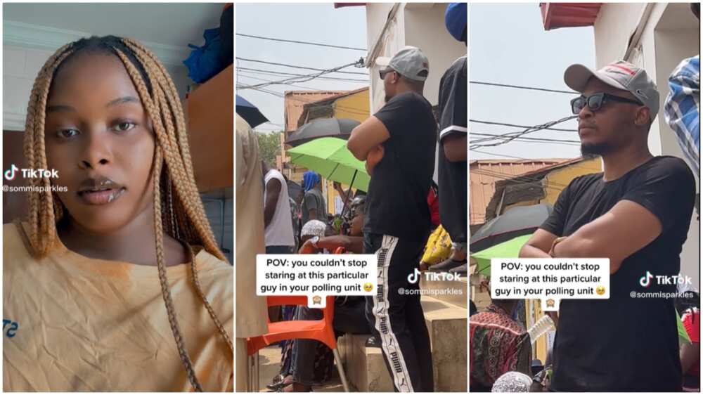 Lady at her polling unit/she fell in love with stranger.