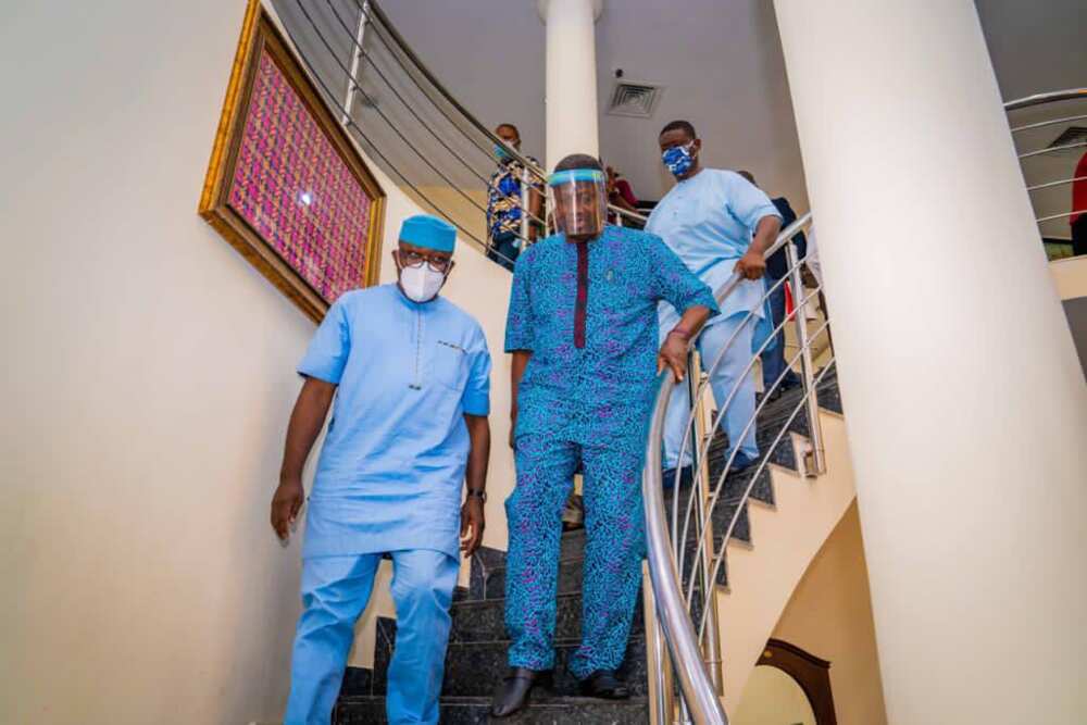 Why I'm in pain, Pastor Adeboye reveals, visits another Nigerian Governor, Photos Emerge