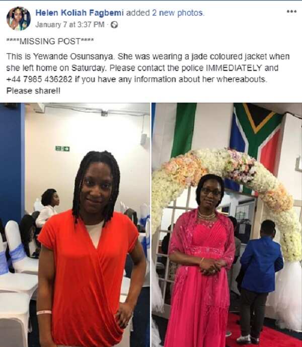 25-year-old Nigerian lady declared missing in London (photos)