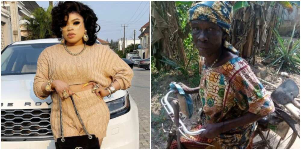 Goodluck is a fraudster: Bobrisky reacts to claims that he dumped the young man and his grandma in the village