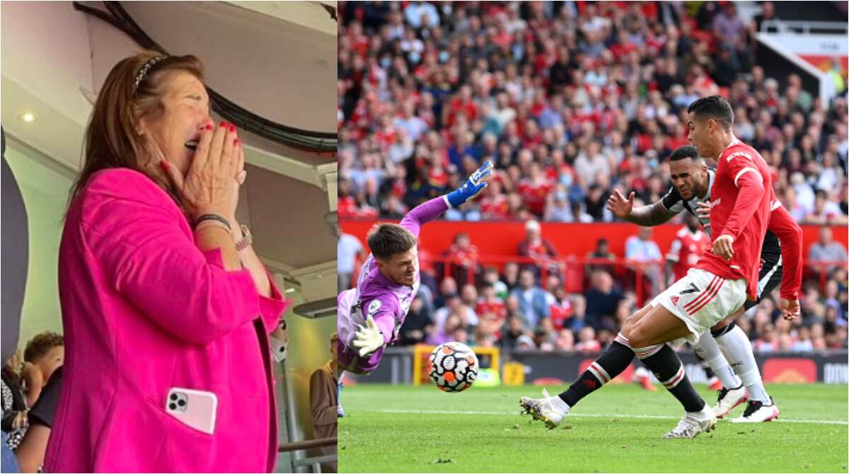 Cristiano Ronaldo's mom reduced to tears at Old Trafford after watching her son score brace for Man United