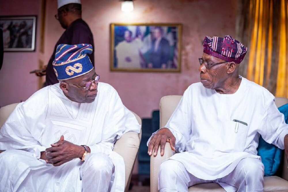 Tinubu da Obasanjo.