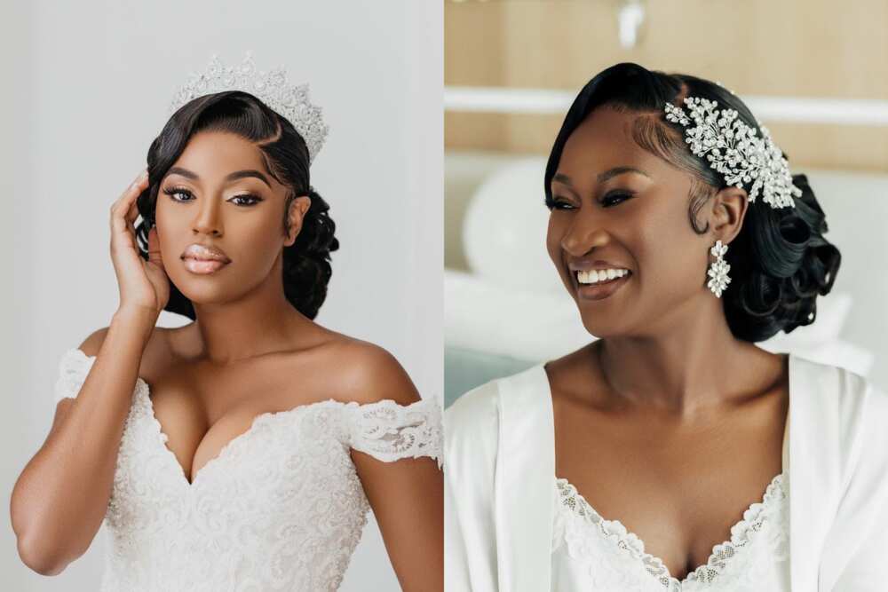 bridal hairstyles with frontal