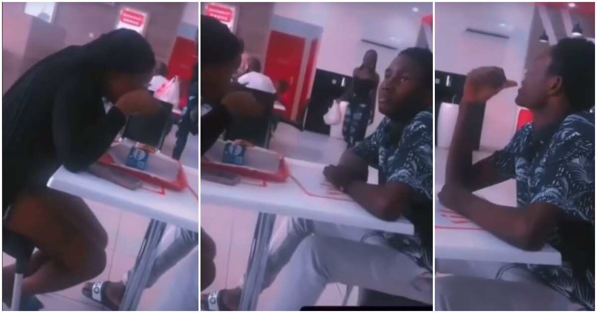 Nigerian man mocked in video as his date eats food while he watches