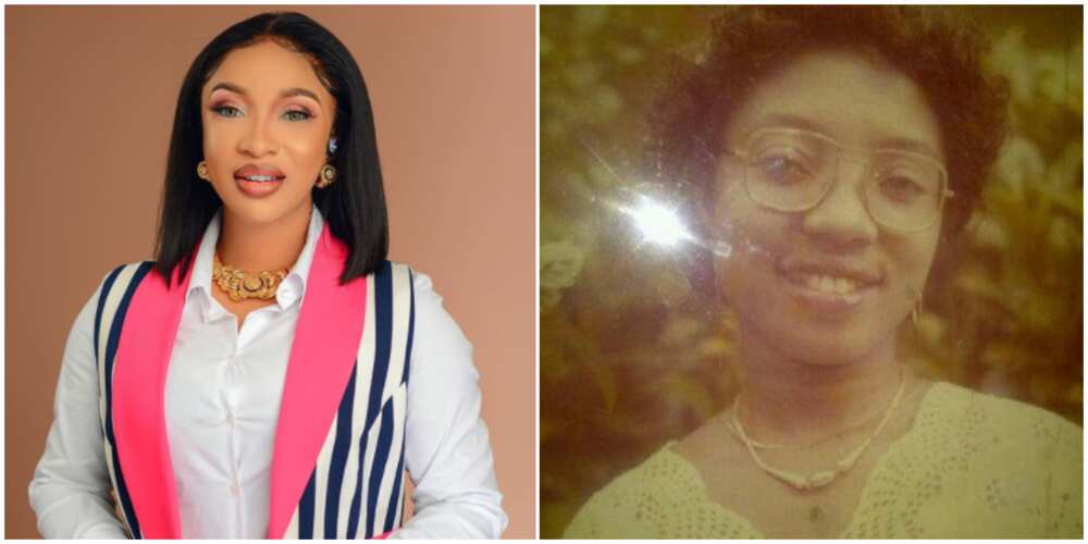 Tonto Dikeh shares picture of her late mother