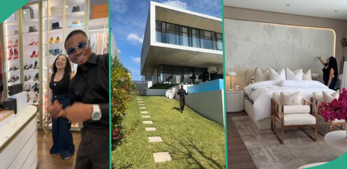 Ola of Lagos screams as he enters young man’s luxury N4bn mansion, video goes viral