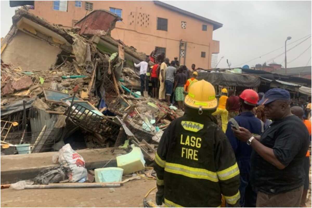 Breaking: Another building collapse in Lagos, one dead, others injured