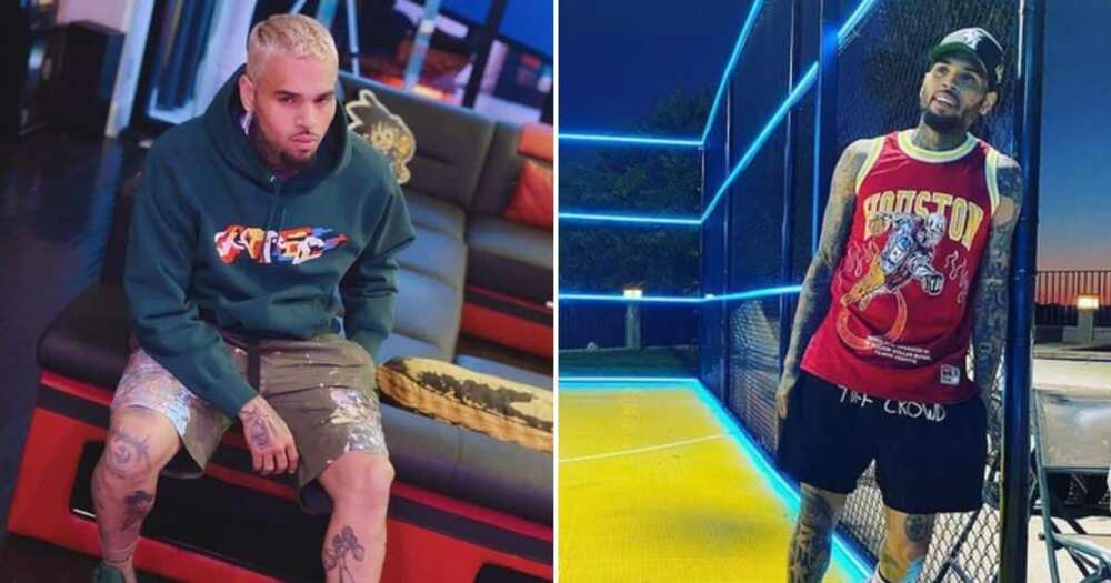 Chris Brown was impressed by a singing South African schoolgirl