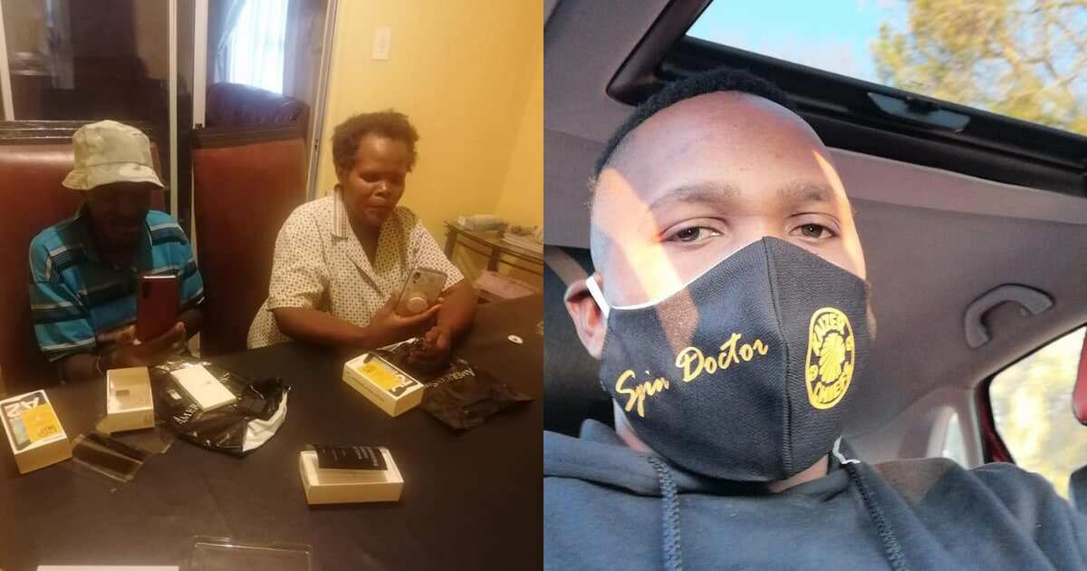 I don't want them to die before celebrating them - Man buys expensive phones to bless parents at Christmas, many praise him (see photos)
