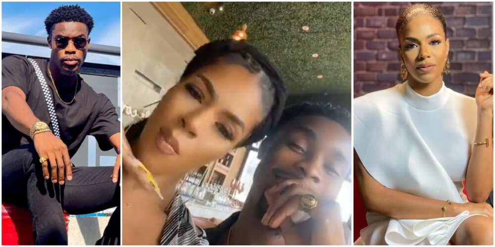 Fans Happy as They See BBNaija Stars, Relatives Neo and Venita Akpofure Together for the First Time in a While