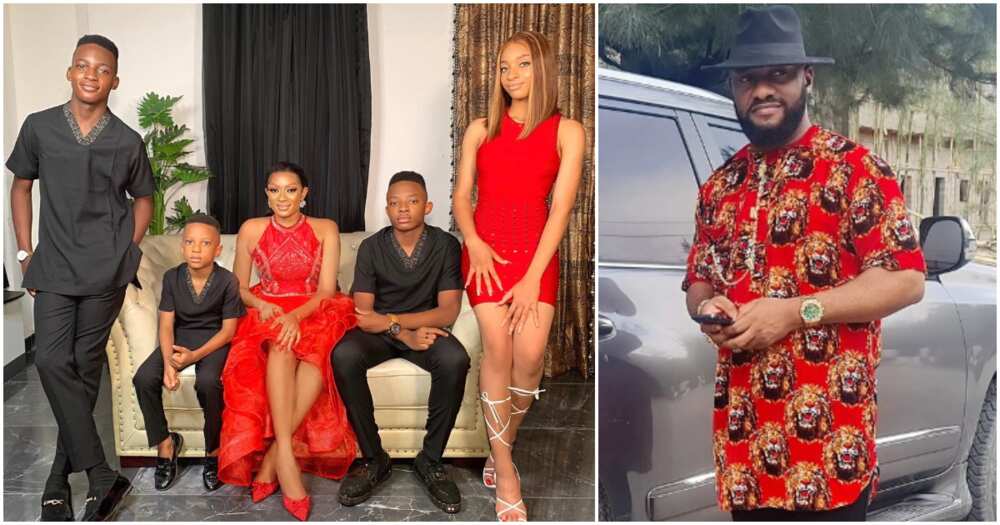 May Yul-Edochie shares family Christmas photos without husband. May Yul-Edochie shares family Christmas photos without husband.