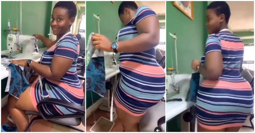 My Jaw Dropped When She Stood Up : Video of Fine Curvy Tailor