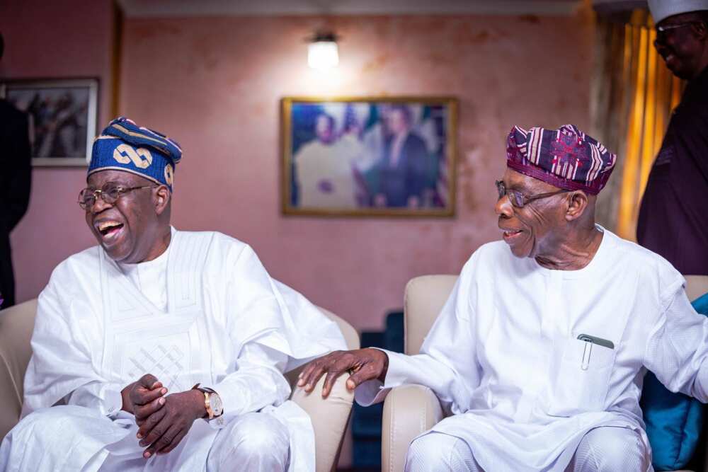 Tinubu, Obasanjo in Abeokuta/Atiku/PDP/2023 Presidential Election/North/South