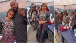 "He who finds a good wife": Banky W gushes over Adesua as she joins campaign, actress sings, dances with women