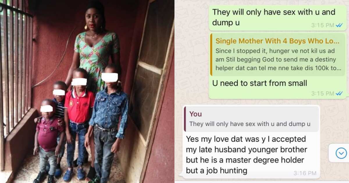 I have slept with different men just because of help - Widow with 4 children reveals