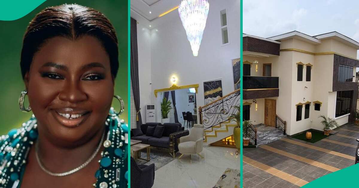 Check out photos of actress Uche Nancy's new mansion including interior worth millions