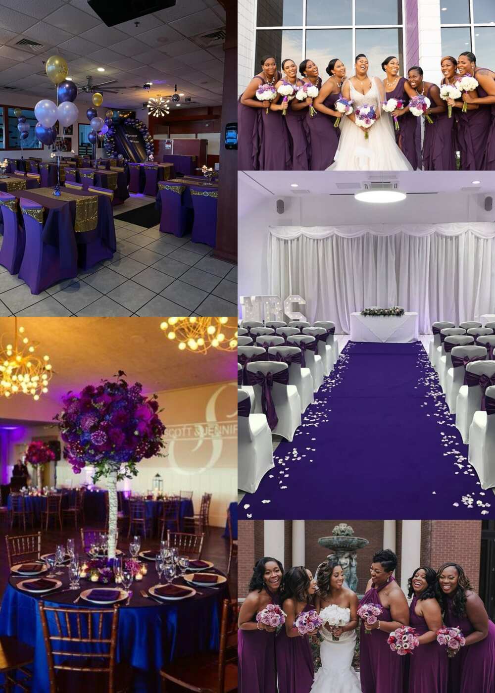 Purple wedding colors
