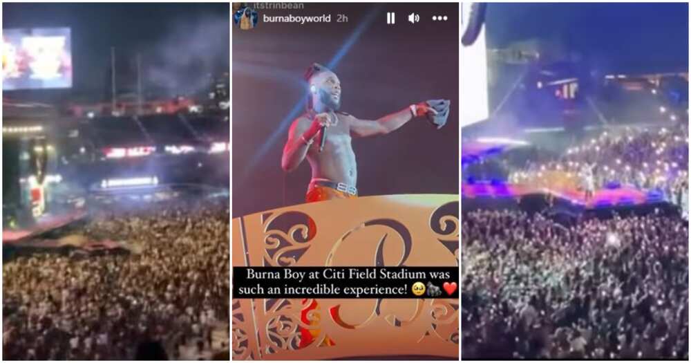 Photos of Burna Boy performance at the CitiField New York
