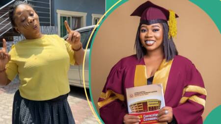 "M.sc done and dusted, new ladders blinking": Wumi Toriola celebrates as she bags Masters degree