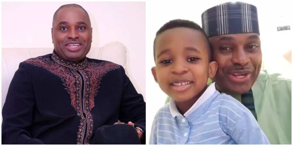 Veteran Nollywood actor Kenneth Okonkwo shares adorable video with son to celebrate the new month