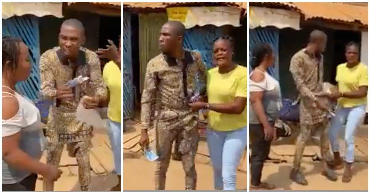 See food seller fight customers for paying with new naira note after eating