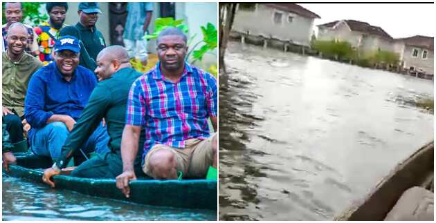 Diri in a canoe