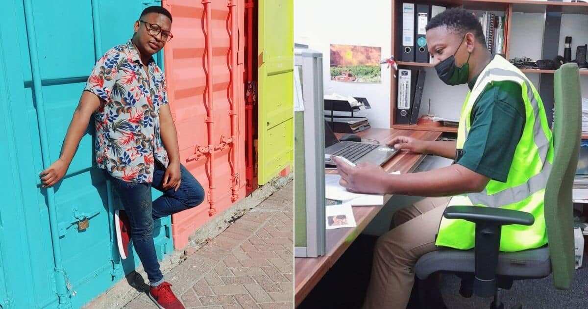 I searched for over 2 years: Young man celebrates 1st day at work, shares photo
