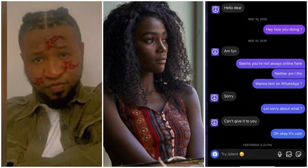 Tommy Viccetti said he is no longer who he was in 2019 when the lady refused to give him her Whatsapp number. Tommy Viccetti said he is no longer who he was in 2019 when the lady refused to give him her Whatsapp number.