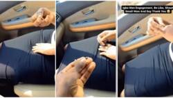 "No stress us": Lovely video emerges as Nigerian man refuses to kneel down and engage his girl, causes stir