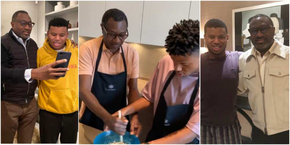 3 times Femi Otedola Shares Father-Son Moment with Fewa as the Young Man Clocks New Age