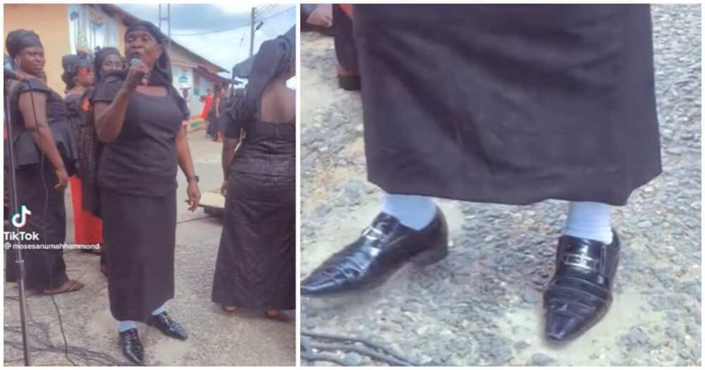 Ghanaian woman's shoes at a funeral causes stir