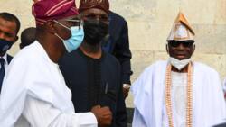 Lagos monarch Oba Akiolu makes first public appearance weeks after his palace was vandalised, read what he says (photos)