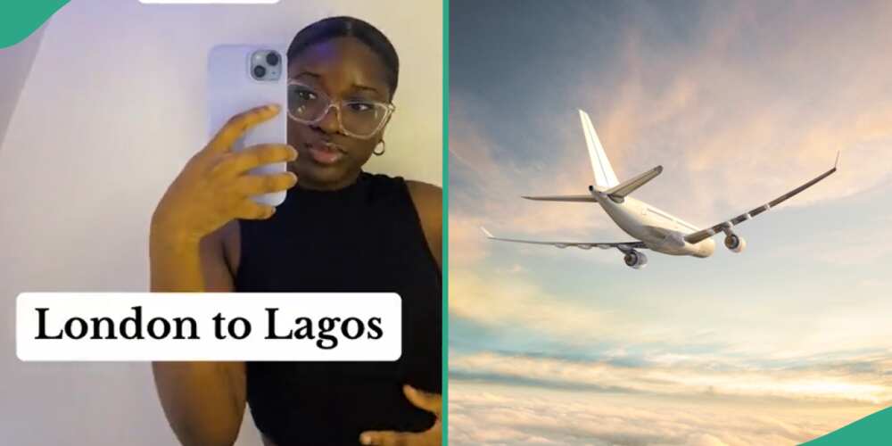Nigerian lady flies from London to Lagos via Air Peace.