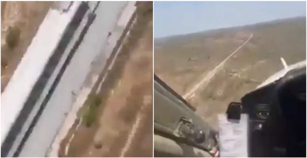 Video of helicopter accompanying Nigeria train causes stir on social media