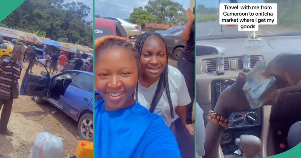 Video shows how Cameroon lady travelled to Onitsha with her friends to buy goods