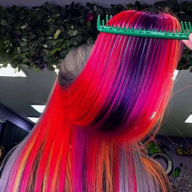 Galaxy color hair