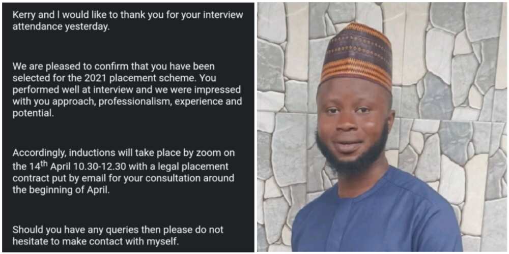 Nigerian man celebrates as he lands his 1st job in the UK, many react