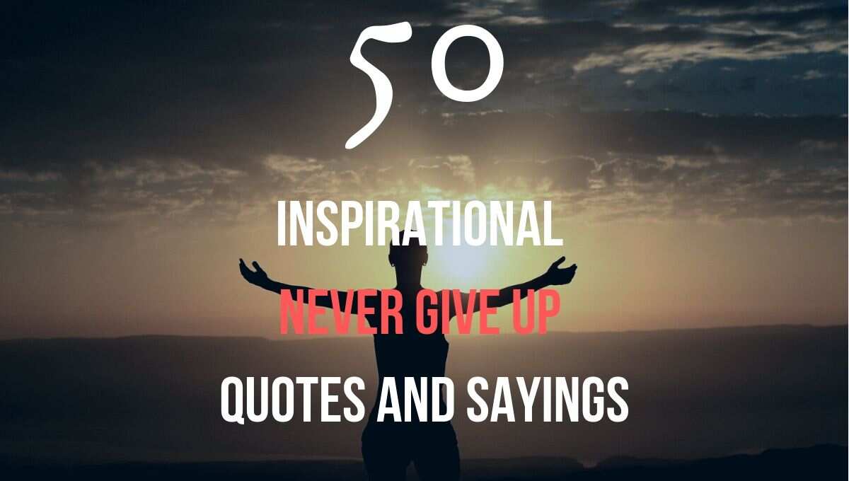 50 inspirational never give up quotes and sayings 