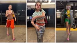 Lady's odd sense of style in video leaves internet users concerned: "Dedicated to not slaying"
