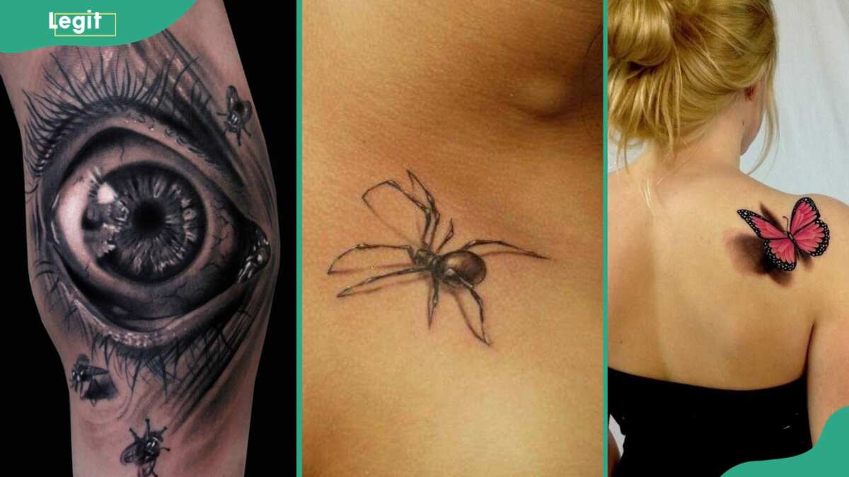 3D Spider Pics Tattoos