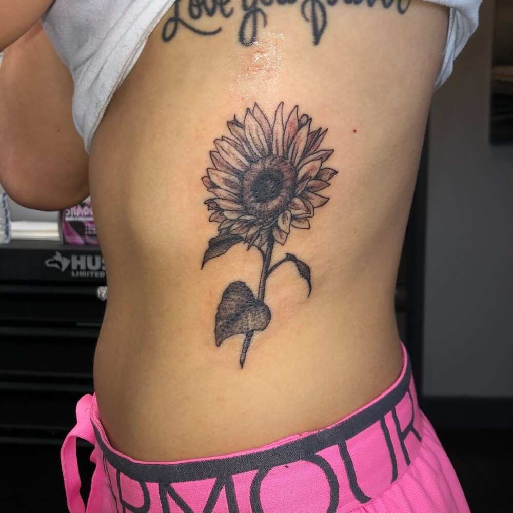 Sunflower tattoo