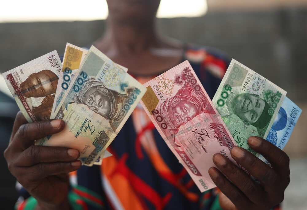 Nigerian currency notes and coins