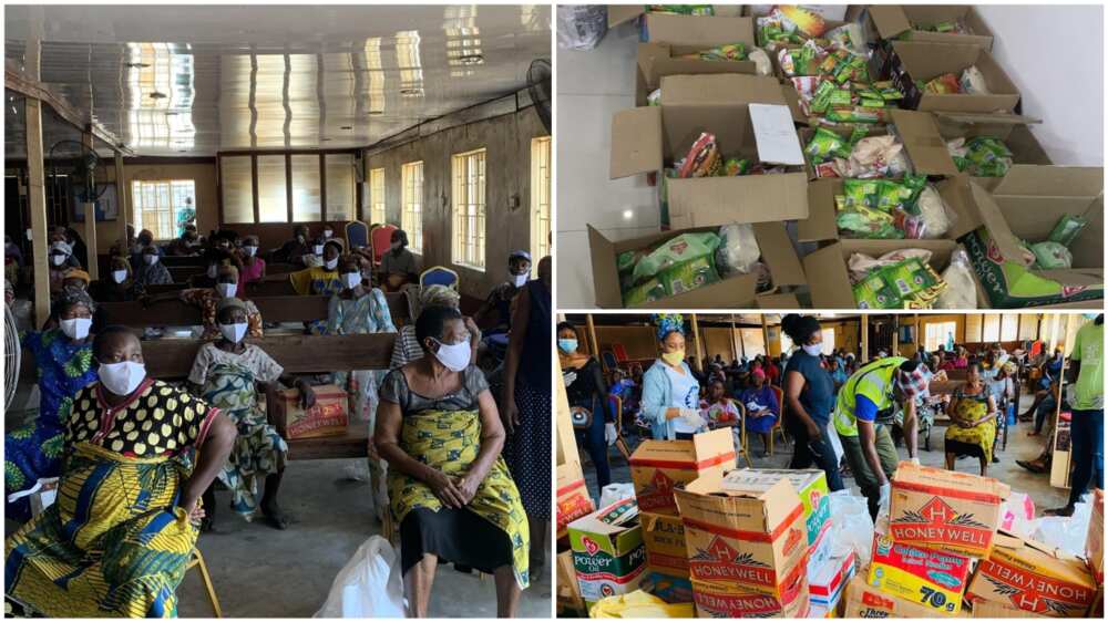 The donations cover basic materials the widows will need during Covid-19 outbreak. The donations cover basic materials the widows will need during Covid-19 outbreak.