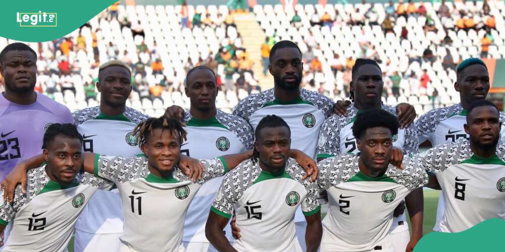 Super Eagles line-up against Ghana in friendly match