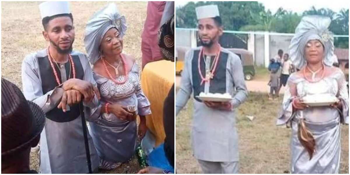 Maybe the bride's mom is representing? - Internet users react to viral wedding photos