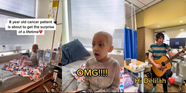 8 Year Old Cancer Patient Gets Surprise Live Performance From His Favourite Musician