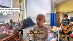8 year old cancer patient gets surprise live performance from his favorite musician