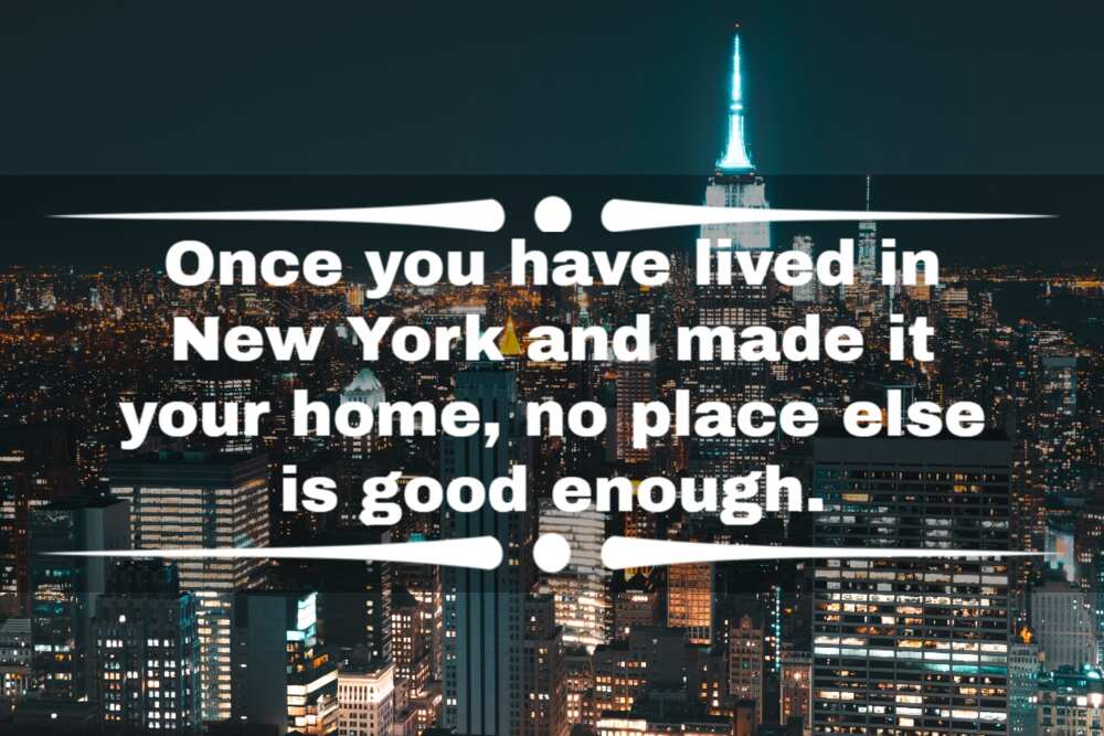 quote: new york looks good on you