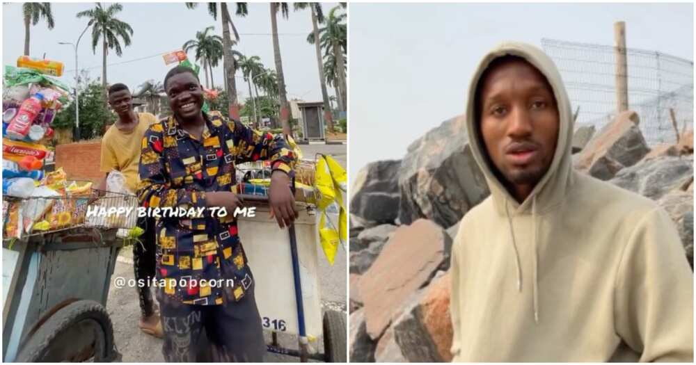 Young man gifts ice cream seller N5k for singing a birthday song for him